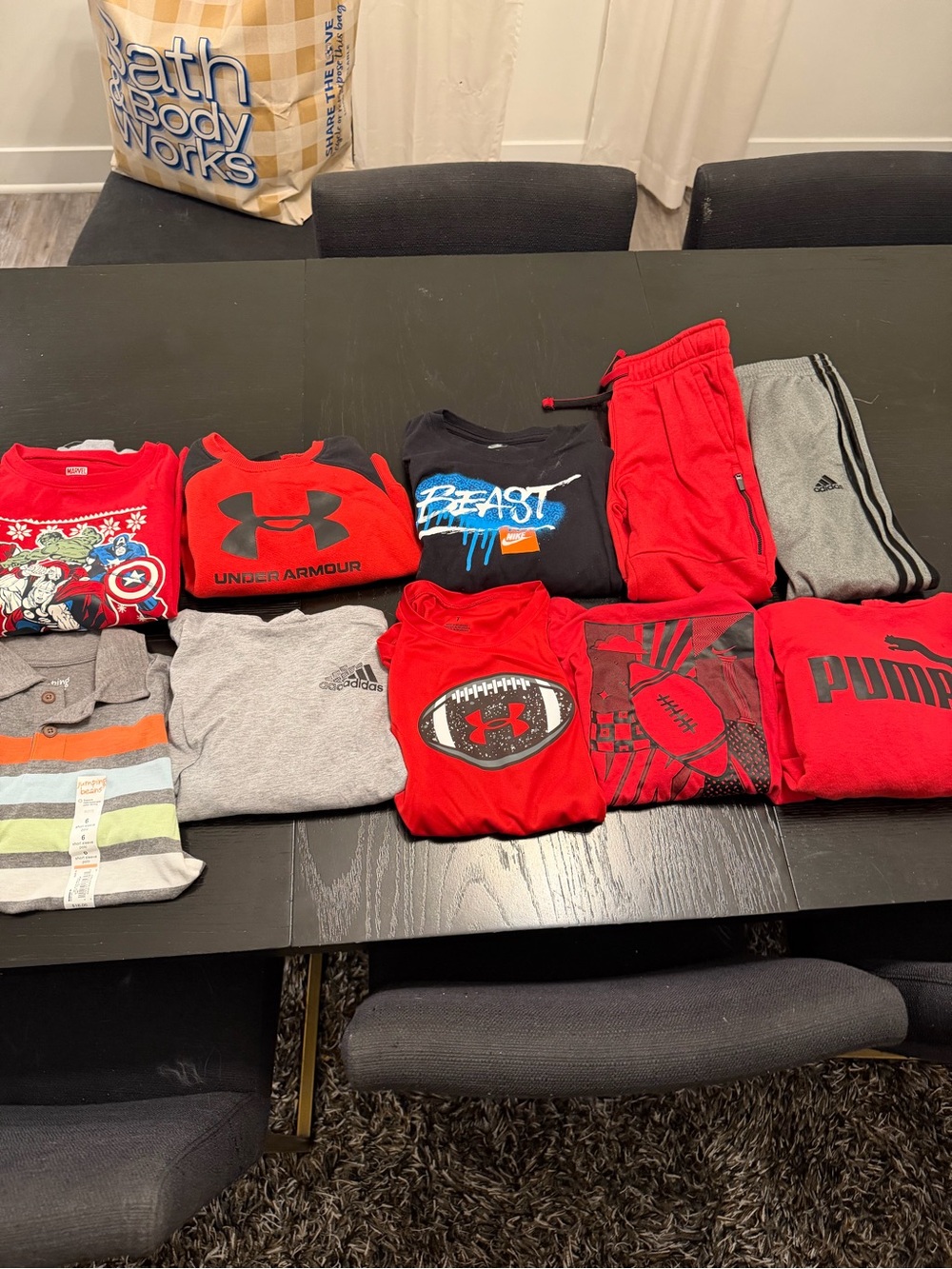 Under Armour Red & Black Kids Pullover Hoodie